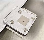 Kitlife Fendi Baguette Mini Silver Nappa Leather - 19cm - 5