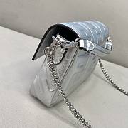 Kitlife Fendi Baguette Mini Silver Nappa Leather - 19cm - 4