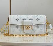 KITLIFE LOUIS VUITTON DAUPHINE EAST WEST WHITE BAG -  M20739  - 24.5 x 13.5 x 9 cm - 1