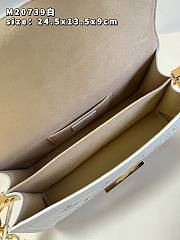 KITLIFE LOUIS VUITTON DAUPHINE EAST WEST WHITE BAG -  M20739  - 24.5 x 13.5 x 9 cm - 2