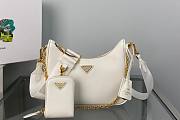 Forubags Prada Re-Edition 2005 Saffiano Leather White Bag - 1BH204  – 18x6.5x22 cm - 1