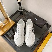 Kitlife Prada Double Wheel nylon gabardine sneakers white - 5