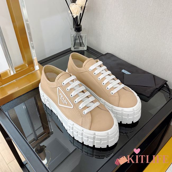 	 Kitlife Prada Double Wheel nylon gabardine sneakers desert beige - 1