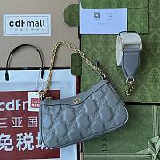 	 Kitlife Gucci GG Matelassé handbag gray - W25cm x H15cm x D8cm - 1