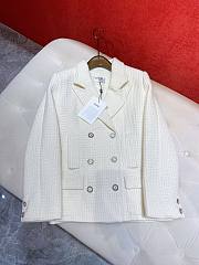 Kitlife Chanel Boutique Double Breasted Jacket White - 4