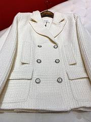 Kitlife Chanel Boutique Double Breasted Jacket White - 3