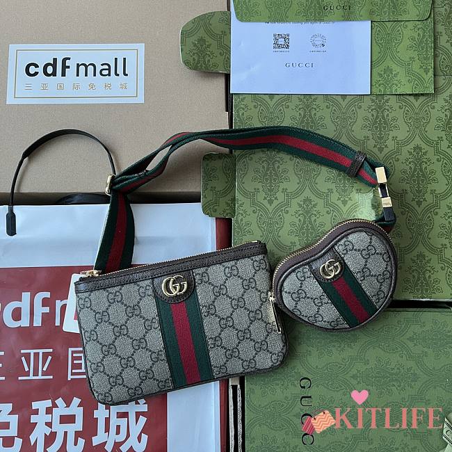 Kitlife Gucci Love Parade Ophidia utility belt - ‎698805 - W12cm x H11cm x D2cm - 1