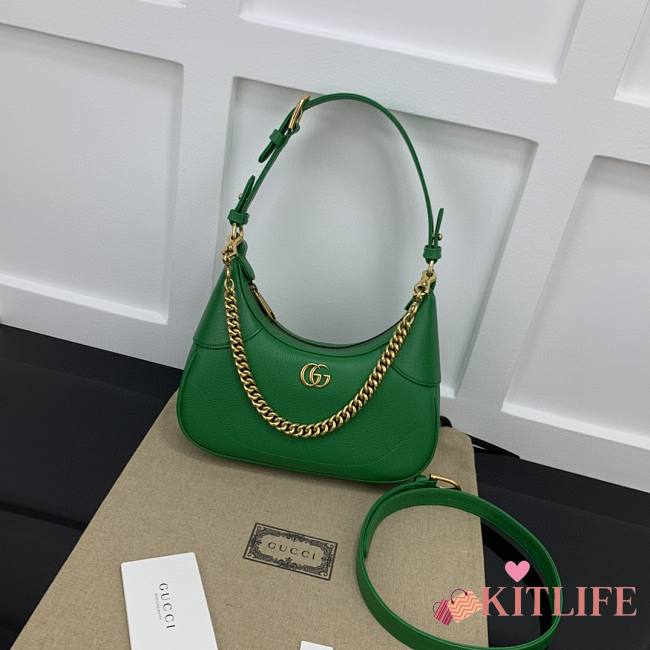 	 Kitlife Gucci Aphrodite small shoulder bag green - ‎731817 - W25cm x H19cm x D7cm - 1