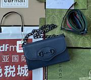 	 Kitlife Gucci Horsebit 1955 mini blue bag - 724713 - W20cm x H12cm x D5.5cm - 1