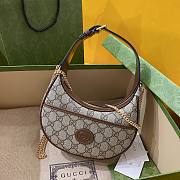 Kitlife Gucci Half-moon-shaped mini bag with Interlocking G -  ‎726843 - 22*12.5*5cm - 5