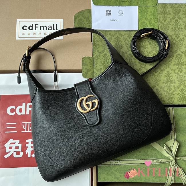 Kitlife Gucci Aphrodite large shoulder black bag - 72632 - W47cm x H43cm x D3cm - 1