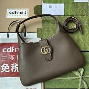 	 Kitlife Gucci Aphrodite large shoulder brown bag - 72632 - W47cm x H43cm x D3cm - 1