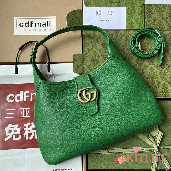 	 Kitlife Gucci Aphrodite large shoulder green bag - 72632 - W47cm x H43cm x D3cm - 1