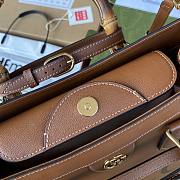 Kitlife Gucci Diana Tote Bag In Brown Leather - 35*30*14cm - 2