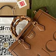 Kitlife Gucci Diana Tote Bag In Brown Leather - 35*30*14cm - 5