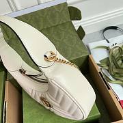 Kitlife Gucci GG Marmont half-moon-shaped mini bag white - 699514 - W21.5cm x H11cm x D5cm - 3