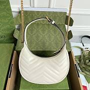 Kitlife Gucci GG Marmont half-moon-shaped mini bag white - 699514 - W21.5cm x H11cm x D5cm - 5