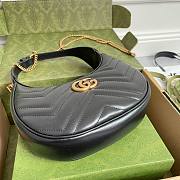 	 Kitlife Gucci GG Marmont half-moon-shaped mini bag black - 699514 - W21.5cm x H11cm x D5cm - 3