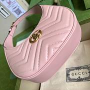 	 Kitlife Gucci GG Marmont half-moon-shaped mini bag pink - 699514 - W21.5cm x H11cm x D5cm - 4