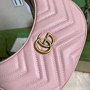 	 Kitlife Gucci GG Marmont half-moon-shaped mini bag pink - 699514 - W21.5cm x H11cm x D5cm - 3