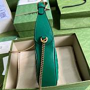 	 Kitlife Gucci GG Marmont half-moon-shaped mini bag green - 699514 - W21.5cm x H11cm x D5cm - 4