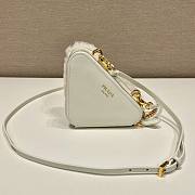 	 Kitlife Prada Shearling and Saffiano Leather Mini Pouch White - 15*10*5cm - 4