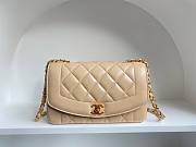 Kitlife Chanel Diana Flap Bag Beige - 22.5x14x7cm - 1