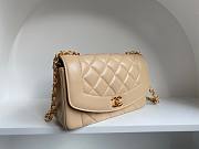 Kitlife Chanel Diana Flap Bag Beige - 22.5x14x7cm - 3