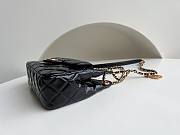 KITLIFE CHANEL 23C HOBO BAG SHINY CALFSKIN BLACK BRUSHED - 19x17x6cm - 4