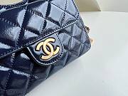 	 KITLIFE CHANEL 23C HOBO BAG SHINY CALFSKIN DARK BLUE BRUSHED - 19x17x6cm - 2