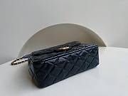 	 KITLIFE CHANEL 23C HOBO BAG SHINY CALFSKIN DARK BLUE BRUSHED - 22.5x21.5x7cm - 4
