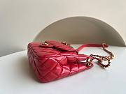 	 KITLIFE CHANEL 23C HOBO BAG SHINY CALFSKIN RED BRUSHED - 19x17x6cm - 2