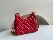 	 KITLIFE CHANEL 23C HOBO BAG SHINY CALFSKIN RED BRUSHED - 19x17x6cm - 4