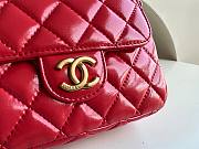 	 KITLIFE CHANEL 23C HOBO BAG SHINY CALFSKIN RED BRUSHED - 19x17x6cm - 5