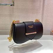 Kitlife Prada Saffiano Leather Prada Sidonie Bag Black - 1BD219 – 21.5x12x6.5 cm - 5