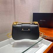 Kitlife Prada Saffiano Leather Prada Sidonie Bag Black - 1BD219 – 21.5x12x6.5 cm - 3