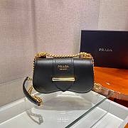 Kitlife Prada Saffiano Leather Prada Sidonie Bag Black - 1BD219 – 21.5x12x6.5 cm - 2