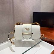 	 Kitlife Prada Saffiano Leather Prada Sidonie Bag White - 1BD219 – 21.5x12x6.5 cm - 4