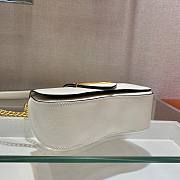 	 Kitlife Prada Saffiano Leather Prada Sidonie Bag White - 1BD219 – 21.5x12x6.5 cm - 2