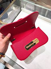 	 Kitlife Prada Saffiano Leather Prada Sidonie Bag Red - 1BD219 – 21.5x12x6.5 cm - 5