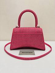 	 Kitlife Balenciaga Hourglass Rhinestones Bag Pink - 23cm - 5