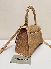 	 Kitlife Balenciaga Hourglass Rhinestones Bag Gold - 23x10x24cm - 3