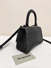 	 Kitlife Balenciaga Hourglass Rhinestones Bag Black - 19x13x8cm - 4