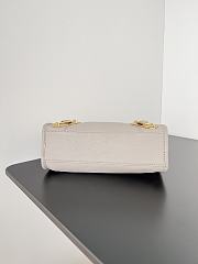 Kitlife Balenciaga Chevre Gold Metallic Edge Hardware Small City Cream - 23*9*16cm - 4