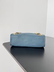 	 Kitlife Balenciaga Chevre Gold Metallic Edge Hardware Small City Deep Blue - 23*9*16cm - 4