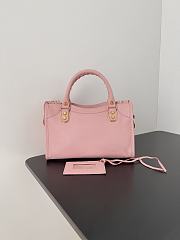 	 Kitlife Balenciaga Chevre Gold Metallic Edge Hardware Small City Pink - 23*9*16cm - 2