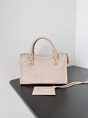 	 Kitlife Balenciaga Chevre Gold Metallic Edge Hardware Small City Light Pink - 23*9*16cm - 5