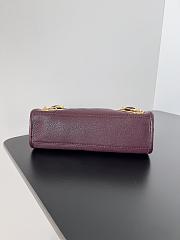 	 Kitlife Balenciaga Chevre Gold Metallic Edge Hardware Small City Dark Burgundy - 23*9*16cm - 4