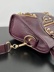 	 Kitlife Balenciaga Chevre Gold Metallic Edge Hardware Small City Dark Burgundy - 23*9*16cm - 3