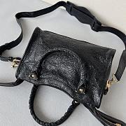 Kitlife Balenciaga City shoulder bag in black leather - 23*14*9cm - 3